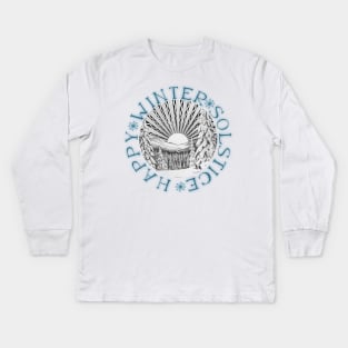 Happy Winter Solstice Kids Long Sleeve T-Shirt